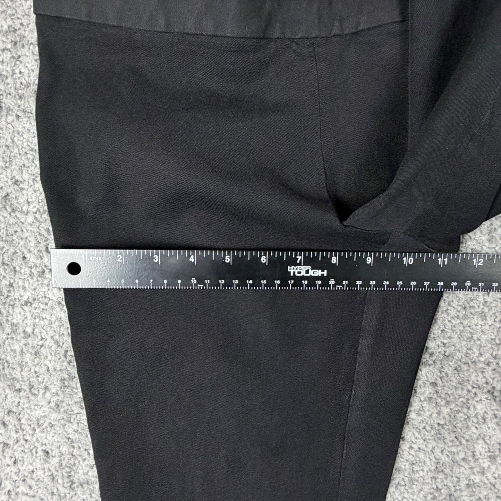 Banana Republic Women's 10 Sloan Fit Black Ankle Work Trouser Pants Side Zip - Picture 14 of 16